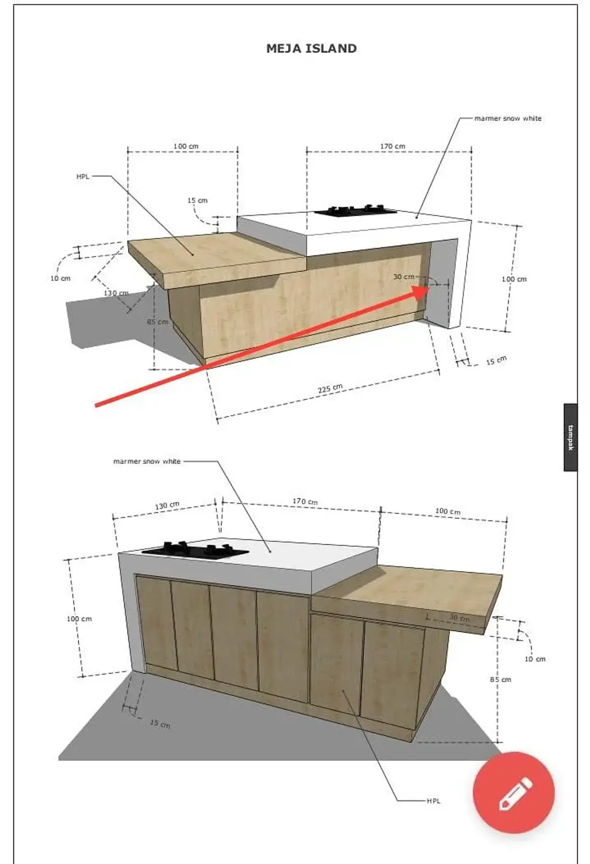 Pembuatan Kitchen Set - Foto 1